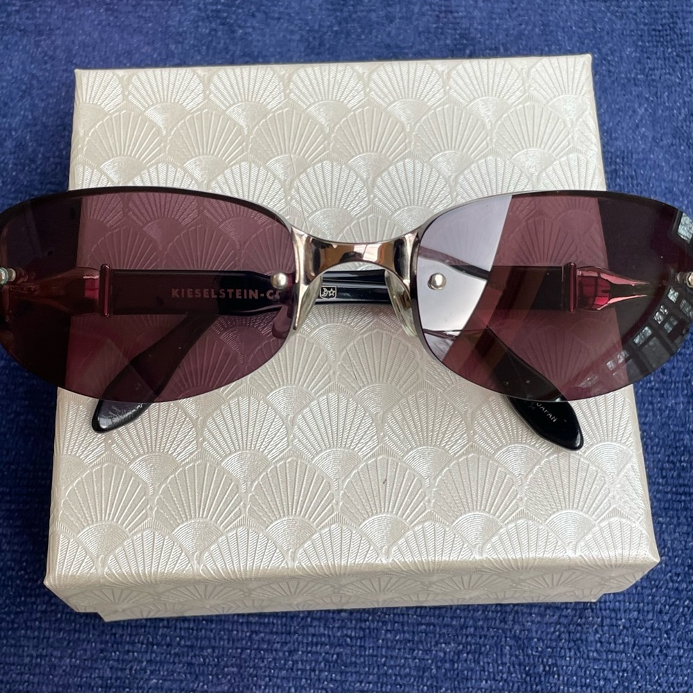 Barry Kieselstein-Cord Gladheater style silver - tone Titanium Sunglasses